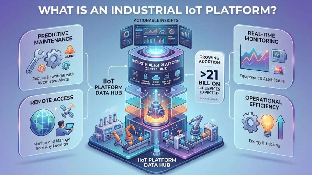 Industrial IoT Platform with predictive maintenance and real-time monitoring.