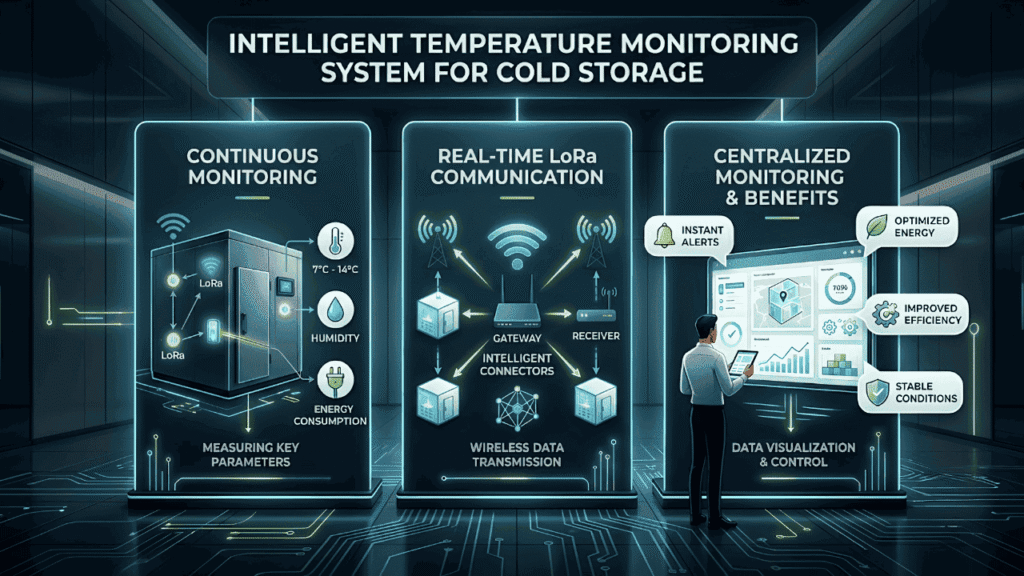 intelligent Temperature Monitoring System for cold storage