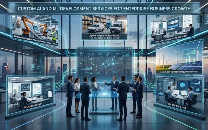 Custom AI and ML Development Services for Enterprise Business Growth 