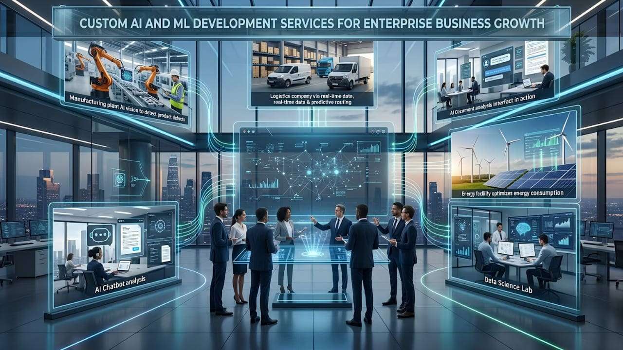 Custom AI and ML Development Services for Enterprise Business Growth 