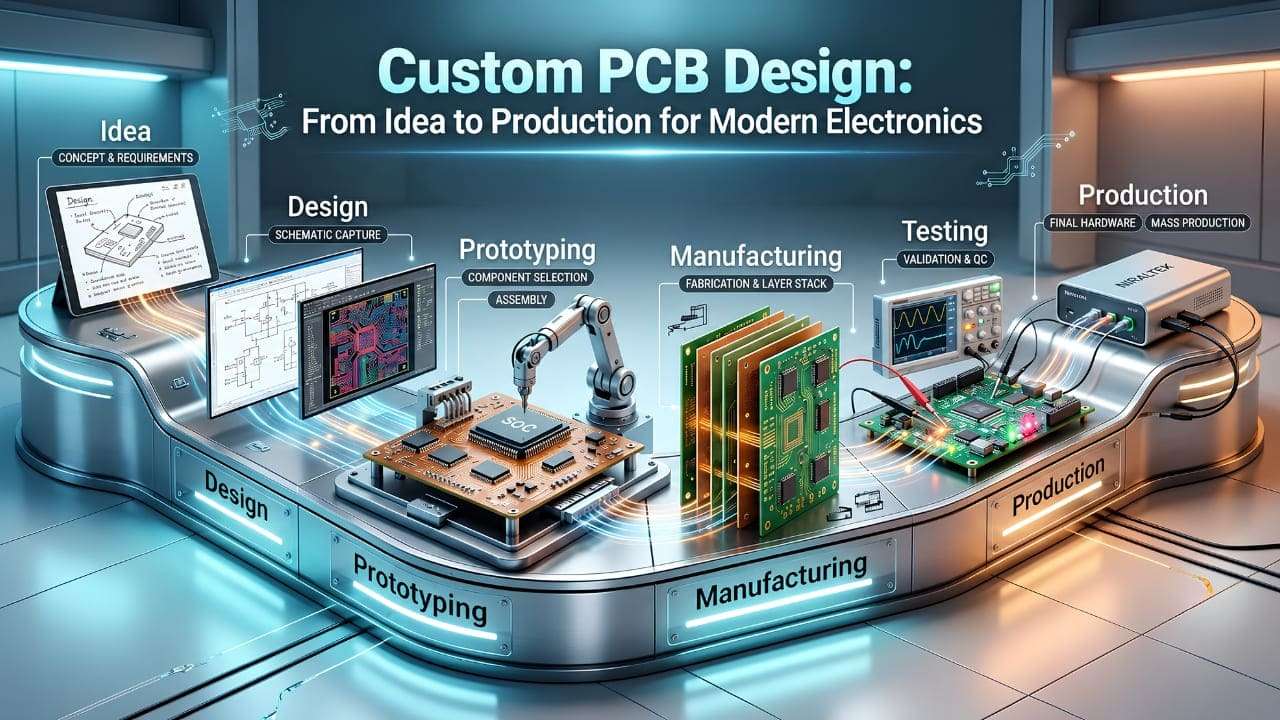 Custom PCB Design: From Idea to Production for Modern Electronics